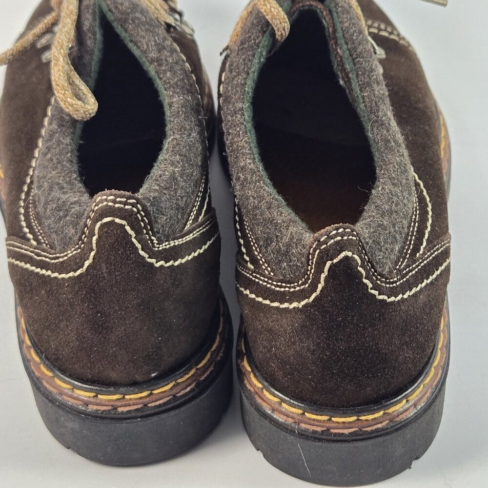 Simard & Voyer Marzetti Women Oxfords EU 37 Brown Suede Leather Lace Up Rustic - Picture 4 of 10
